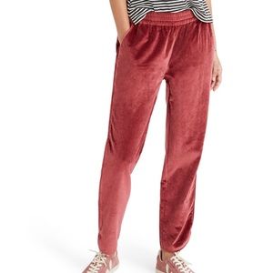 Madewell Velvet Track Pants
